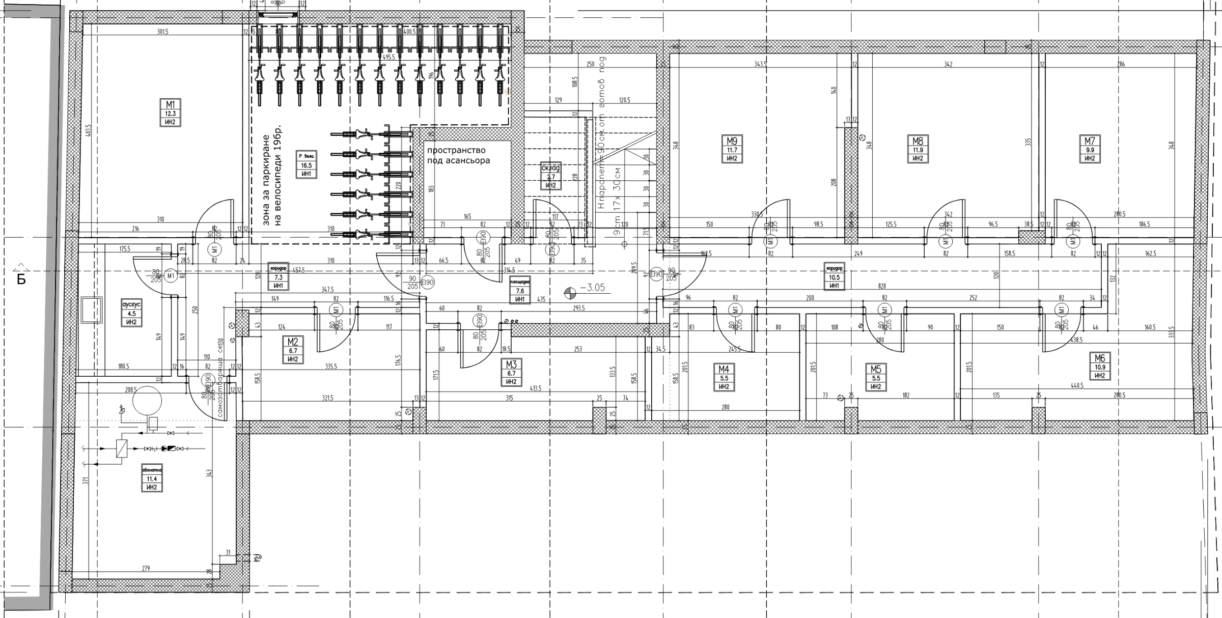 Basement — Ovcha Kupel residential building, Ovcha Kupel-1
