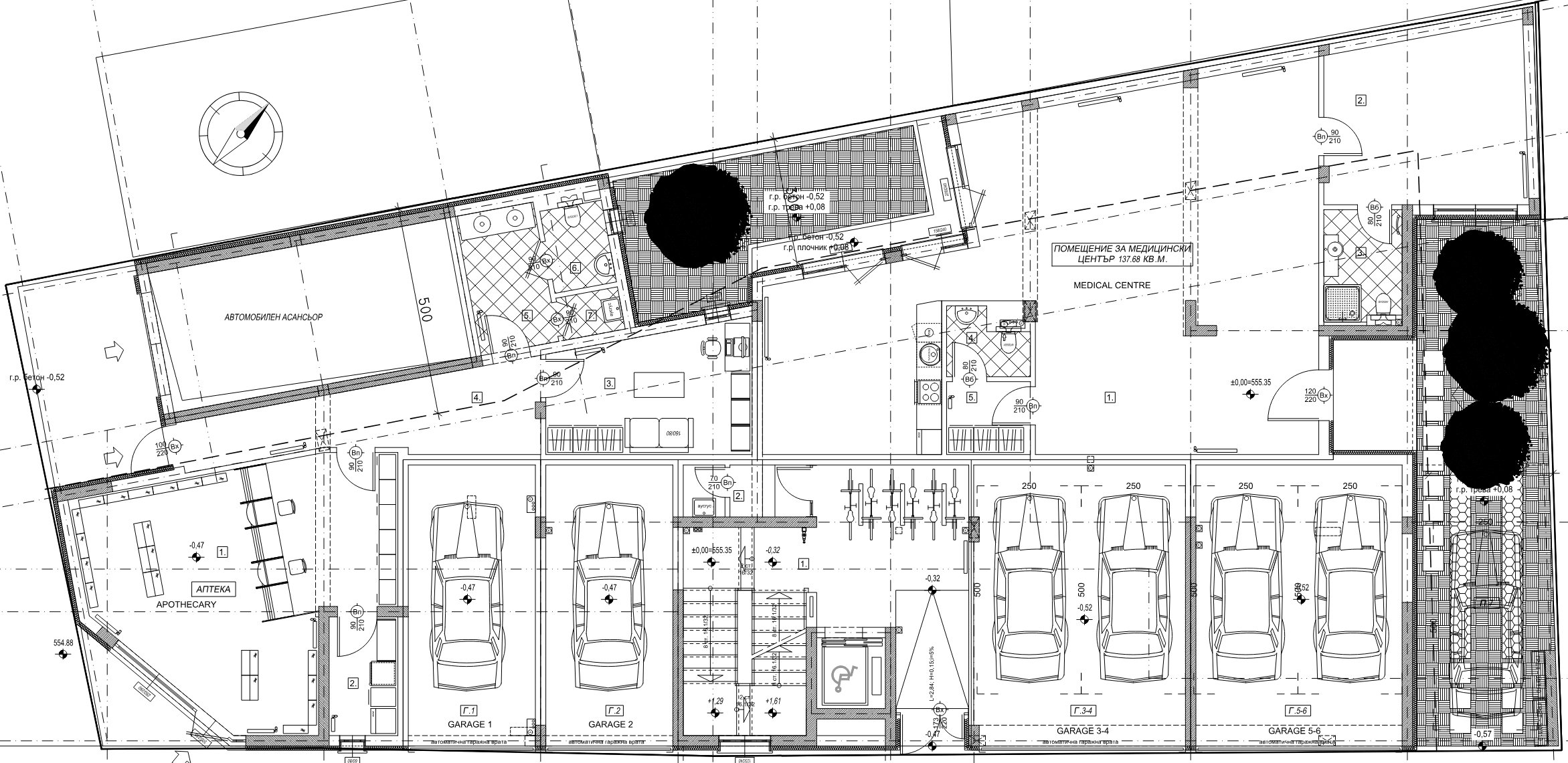 Ground floor — Orion residential building, Lyulin 10