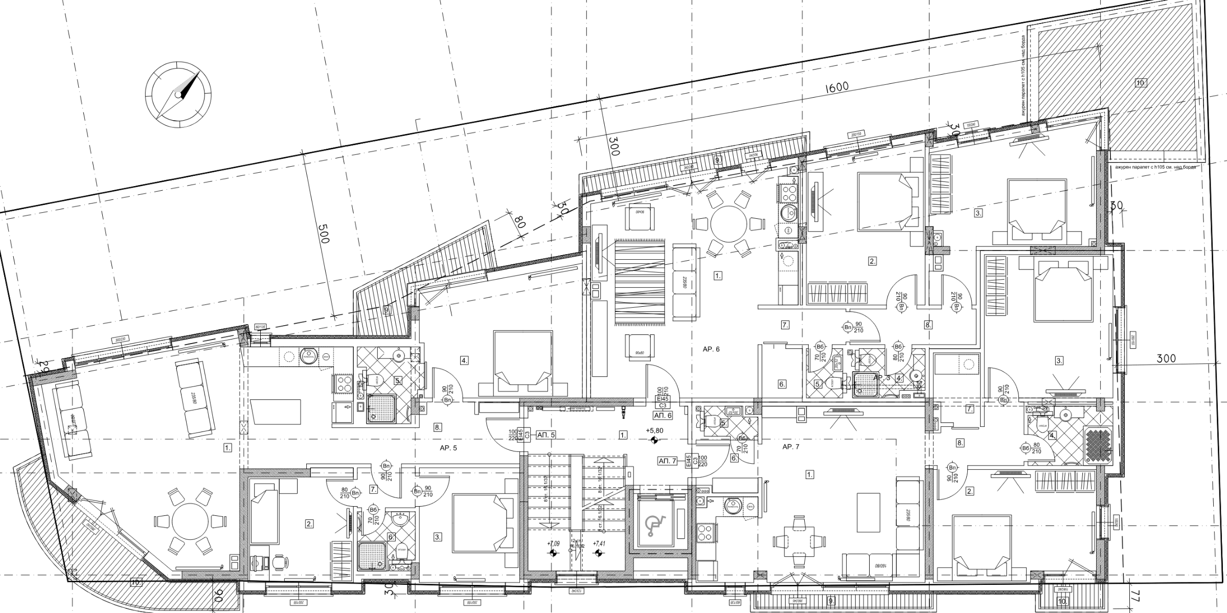 Floor 3 — Orion residential building, Lyulin 10