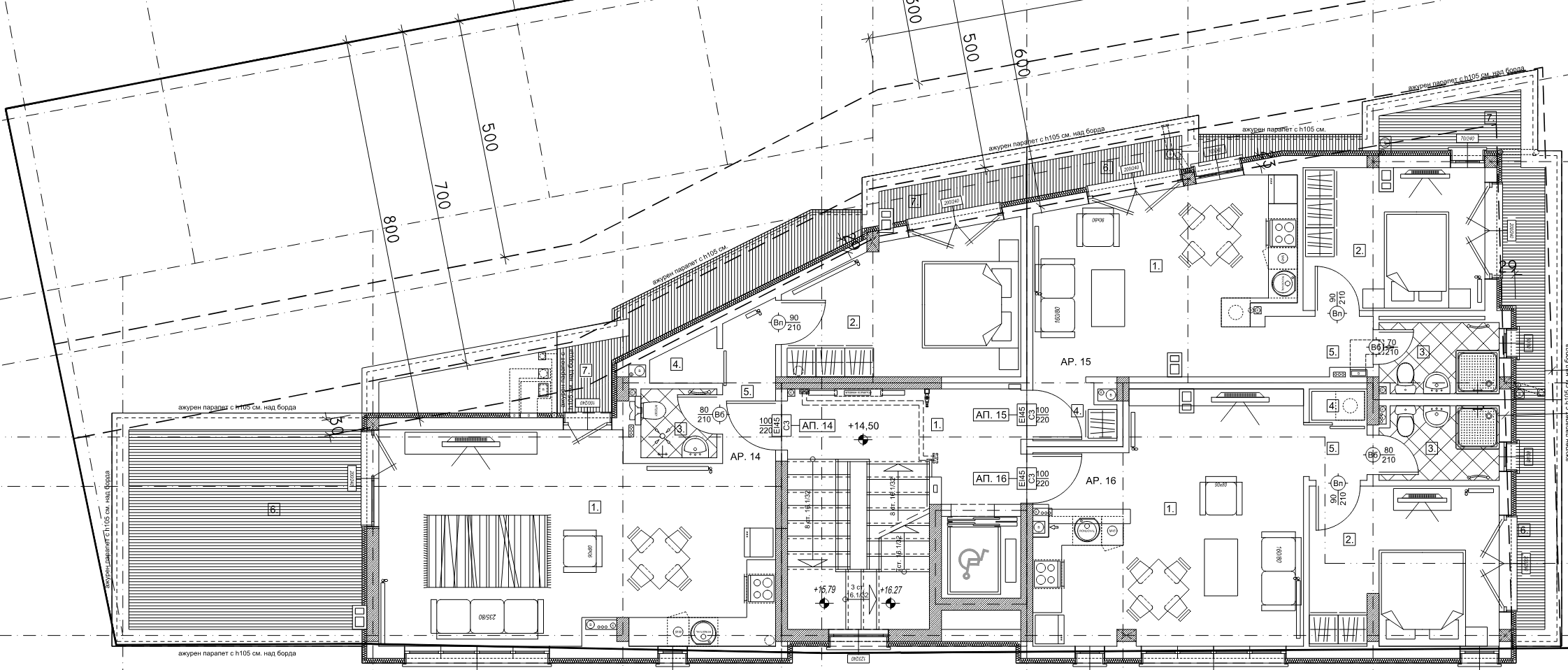 Floor 6 — Orion residential building, Lyulin 10
