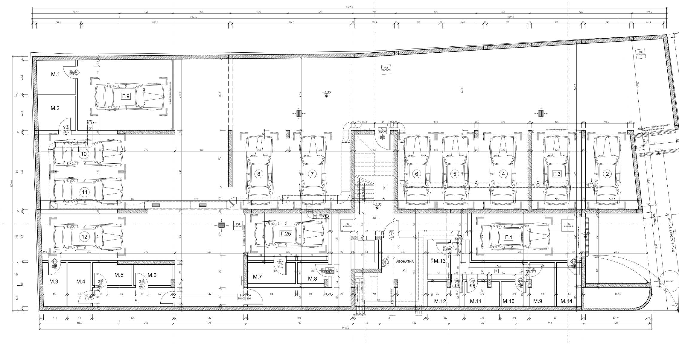 Underground floor — Dobromirka residential building, Poduyane-Reduta