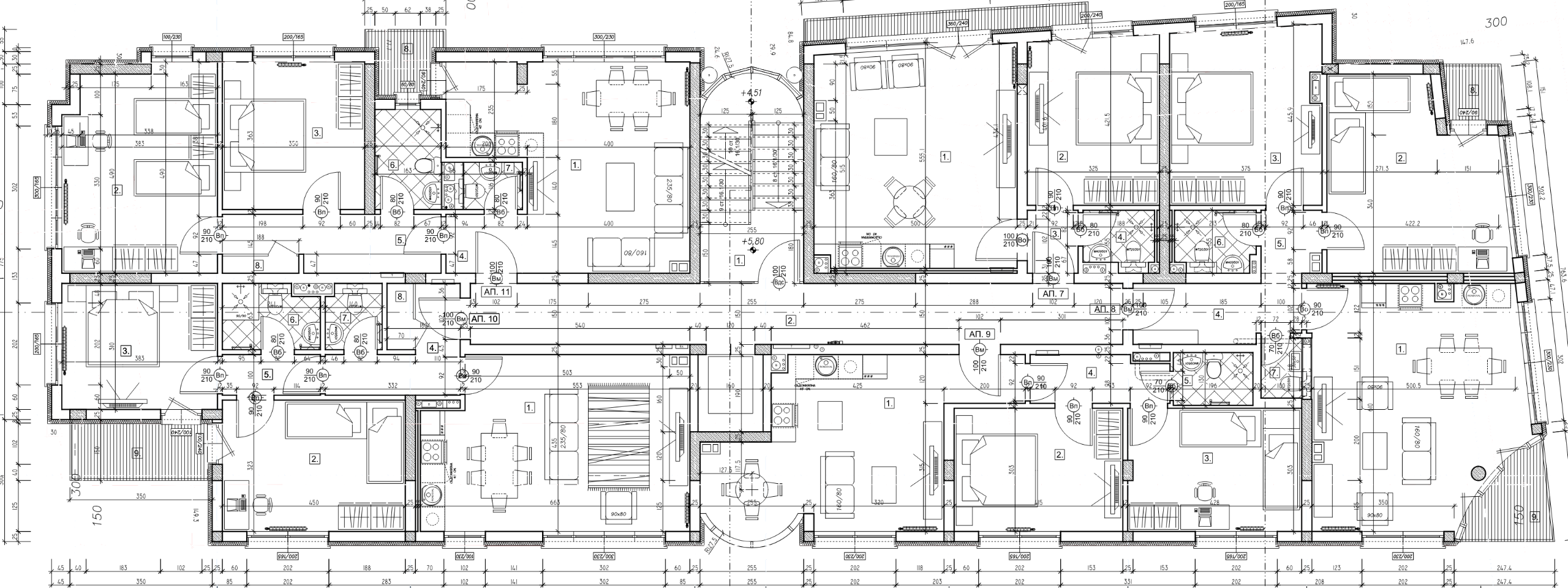 Floor 3 — Dobromirka residential building, Poduyane-Reduta